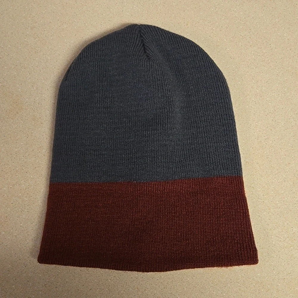 Disney Mickey Mouse Adult Beanie Gray and Maroon